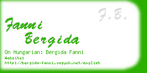 fanni bergida business card